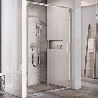 Душевая дверь Ravak Blix Slim BLSDP2-120 X0PMG0C00Z1 профиль Хром стекло Transparent